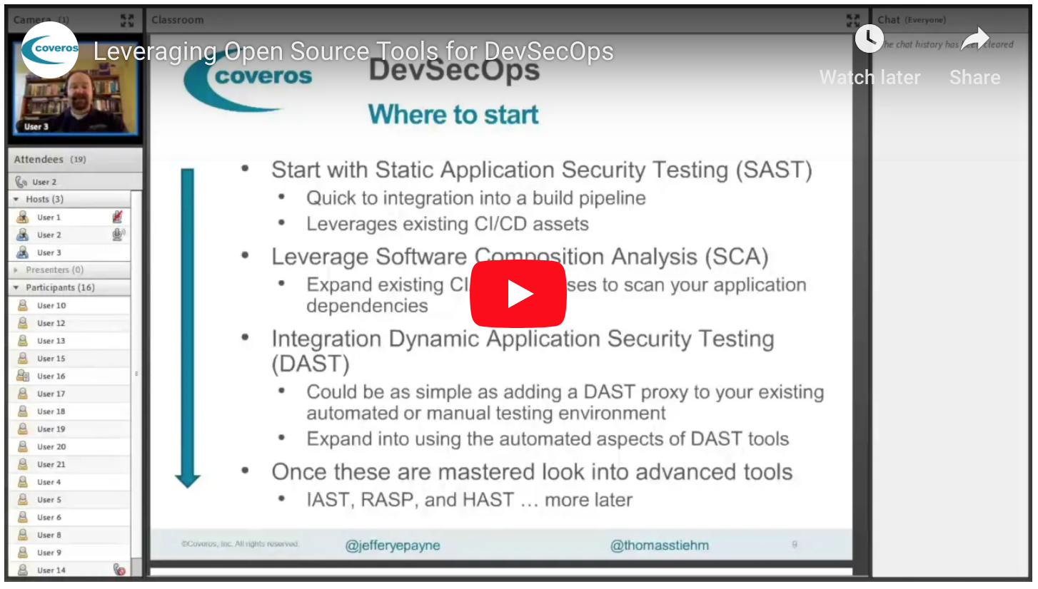 Leveraging Open Source Tools for DevSecOps web seminar